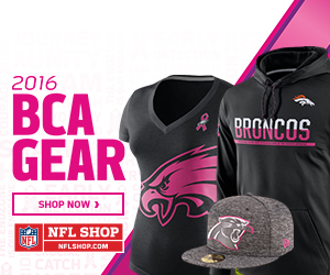 Think Pink and Fight Cancer in 2016 BCA Fan Gear from NFLShop.com